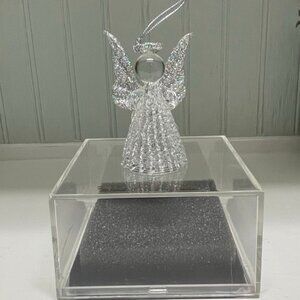 Unique Treasure Ornaments Spun Glass Angel Ornament